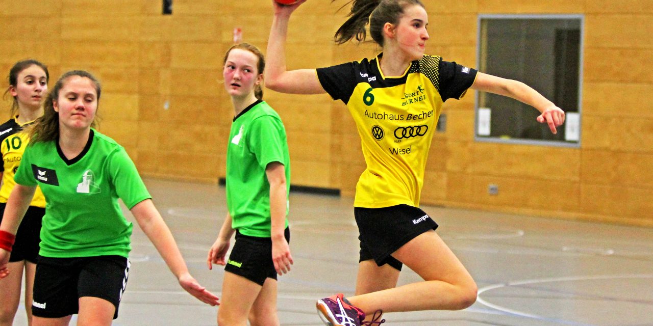 Schluss mit Lustig – Handballmädchen WK 3 unterliegen 12:22 ersatzgeschwächt bei Bezirksmeisterschaft in Duisburg