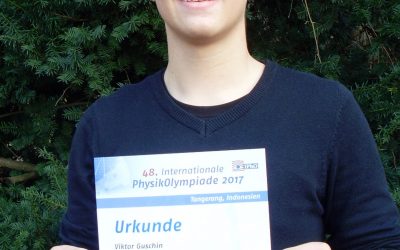 Viktor Guschin: Erfolg beim nationalen Auswahlwettbewerb zur 48. internationalen PhysikOlympiade