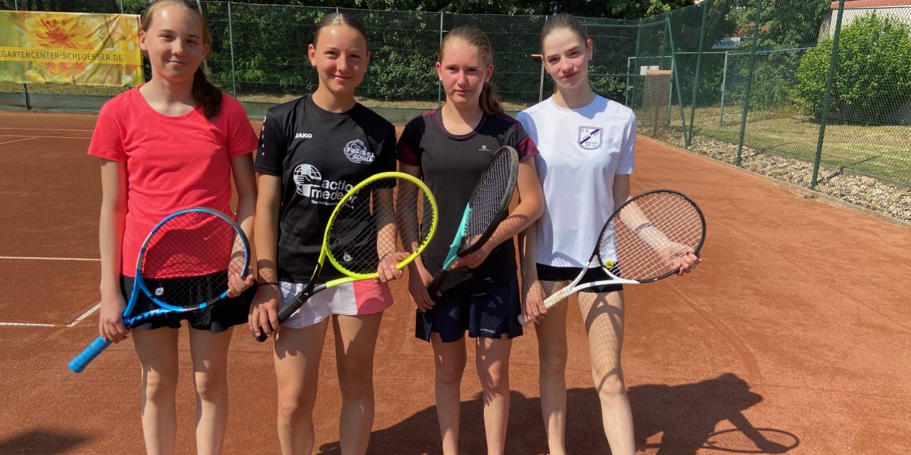 GV-Mädchen-Tennismannschaft WK IV auf Kreisebene erfolgreich
